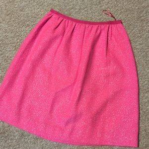 Pink glittery j crew skirt